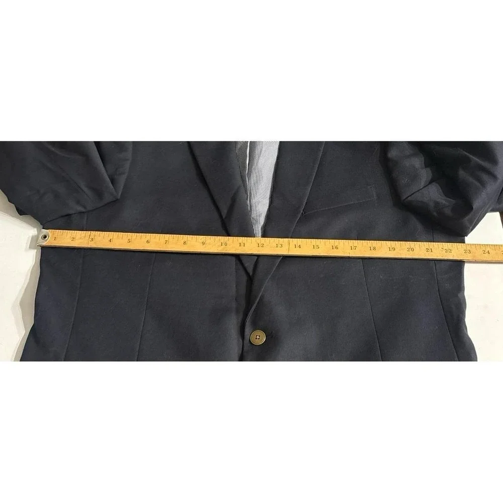 Tommy Hilfiger Men's Navy Two Button Blazer (No Size Tag) AS IS